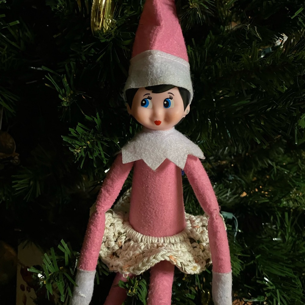 Crochet elf skirt